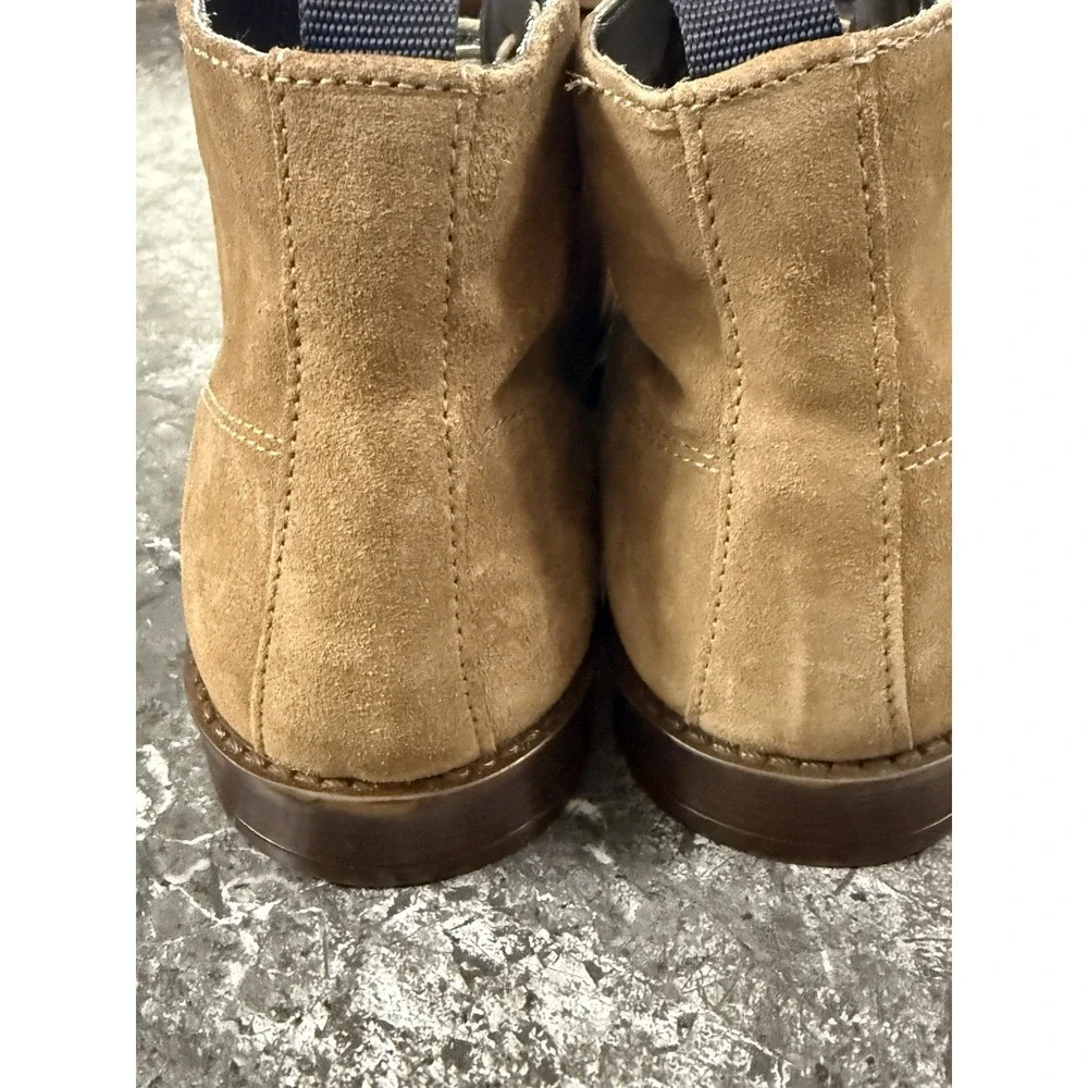 Steve Madden Men's P-Hemet 275 Leather Lace Up Chukka Boots Taupe Suede Sz 13